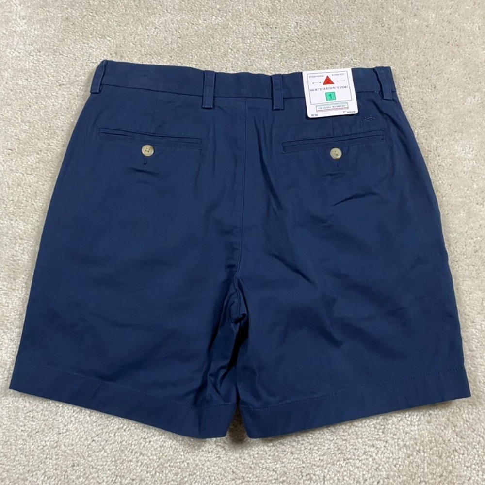 Southern Tide Channel Marker Shorts Mens 30 True Navy Blue 7 Inch Inseam 7527
